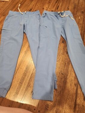 Figs Women's Light Blue Scrub Pants (Pair)